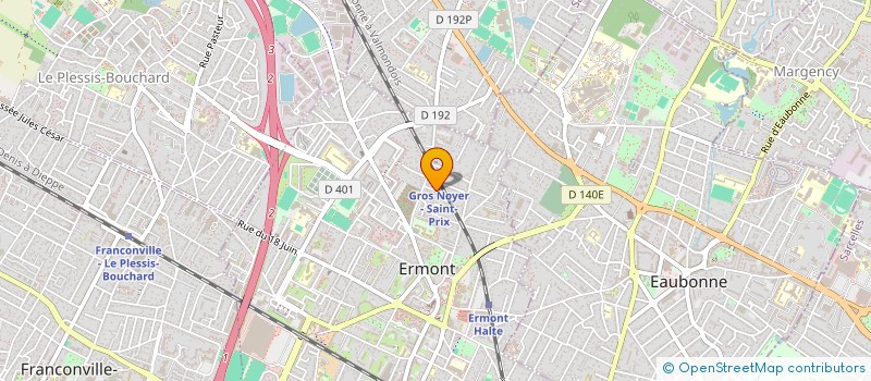 localisation de l'entreprise MONSIEUR PATRICK GOUDOU  ERMONT