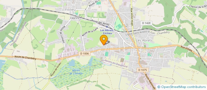 localisation de l'entreprise MONSIEUR PATRICK GOUE  LES ABRETS EN DAUPHINE