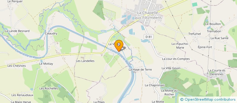 localisation de l'entreprise MONSIEUR PATRICK GOUPIL  LA CHAPELLE-AUX-FILTZMEENS