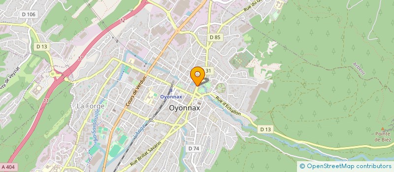 localisation de l'entreprise MONSIEUR PATRICK GOURGAND à OYONNAX