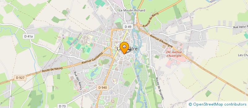 localisation de l'entreprise MONSIEUR PATRICK GOURRIER à LA CHATRE