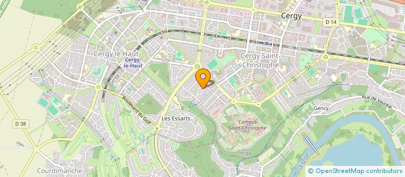 localisation de l'entreprise MONSIEUR PATRICK GRANDIN  CERGY