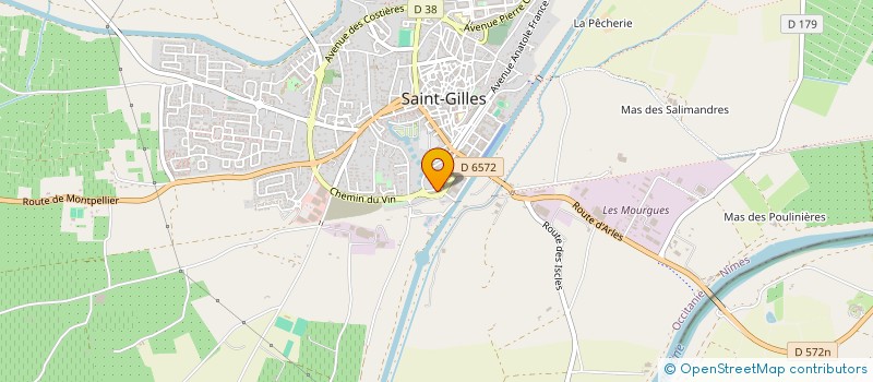 localisation de l'entreprise MONSIEUR PATRICK GRANGE  SAINT-GILLES