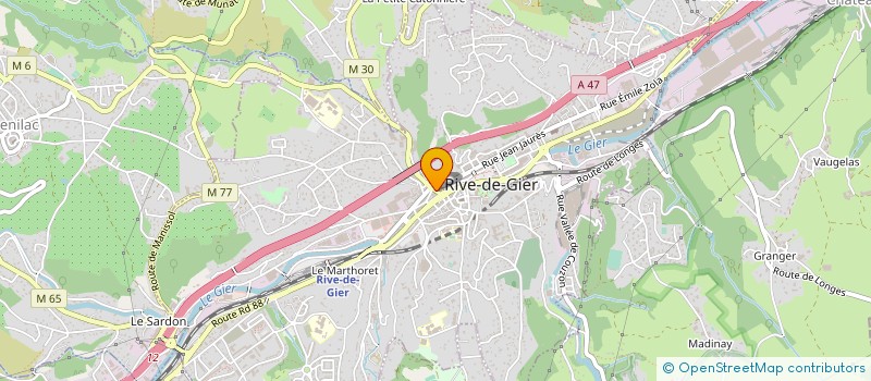 localisation de l'entreprise MONSIEUR PATRICK GRANGE à RIVE-DE-GIER
