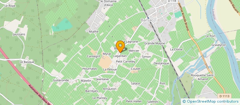 localisation de l'entreprise MONSIEUR PATRICK GRASZK  BARSAC