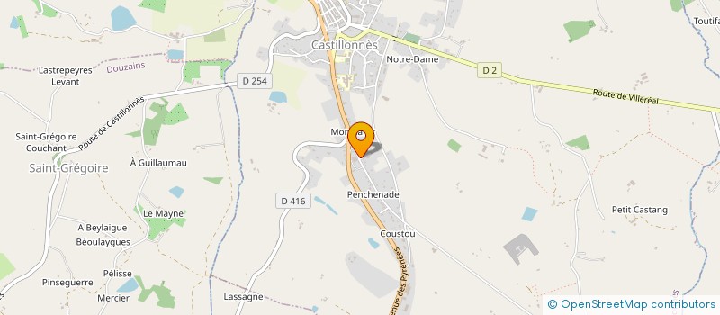 localisation de l'entreprise MONSIEUR PATRICK GRIFFON à CASTILLONNES