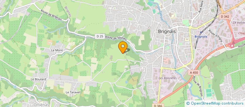 localisation de l'entreprise MONSIEUR PATRICK GRILLON  ORLIENAS