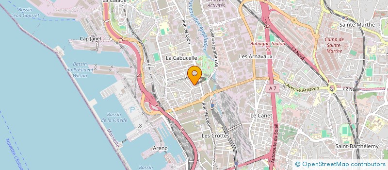 localisation de l'entreprise MONSIEUR PATRICK GRIMA à MARSEILLE
