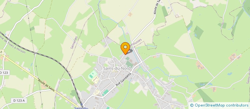 localisation de l'entreprise MONSIEUR PATRICK GRISELAIN  SAINS-DU-NORD