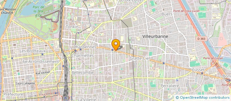 localisation de l'entreprise MONSIEUR PATRICK GROBEL  VILLEURBANNE