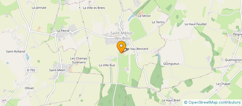 localisation de l'entreprise MONSIEUR PATRICK GROSSET  SAINT-MELOIR-DES-BOIS