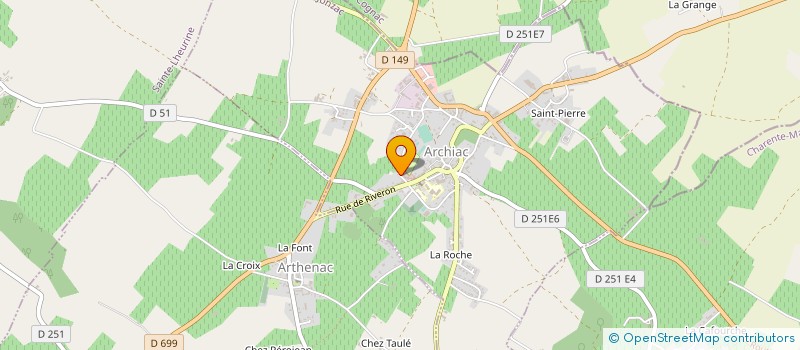 localisation de l'entreprise MONSIEUR PATRICK GROSSIN à ARCHIAC