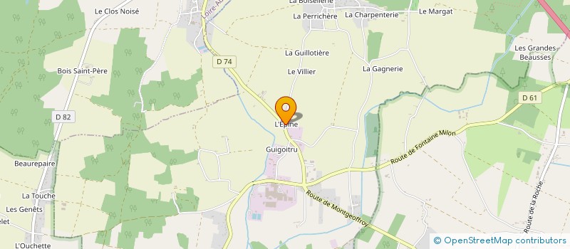 localisation de l'entreprise MONSIEUR PATRICK GUELLIER  MAZE-MILON