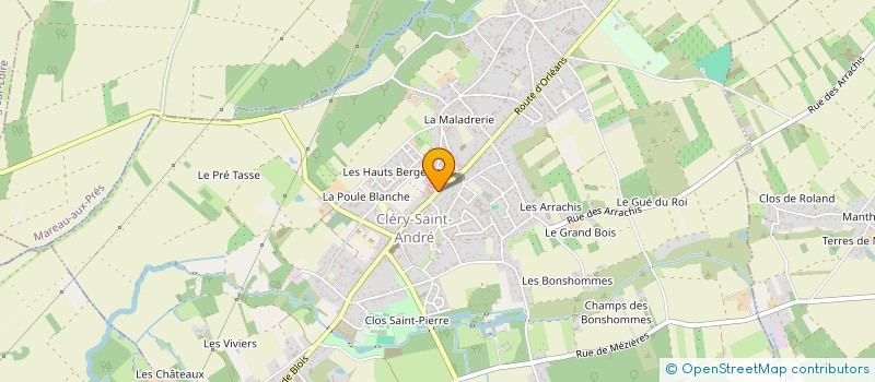 localisation de l'entreprise MONSIEUR PATRICK GUENEUGUES à CLERY-SAINT-ANDRE