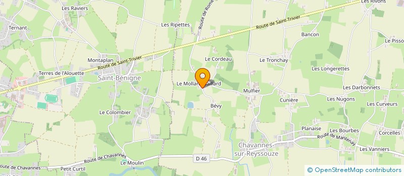 localisation de l'entreprise MONSIEUR PATRICK GUEPE à CHAVANNES-SUR-REYSSOUZE