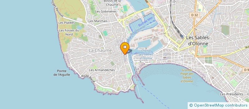 localisation de l'entreprise MONSIEUR PATRICK GUERE  LES SABLES D'OLONNE