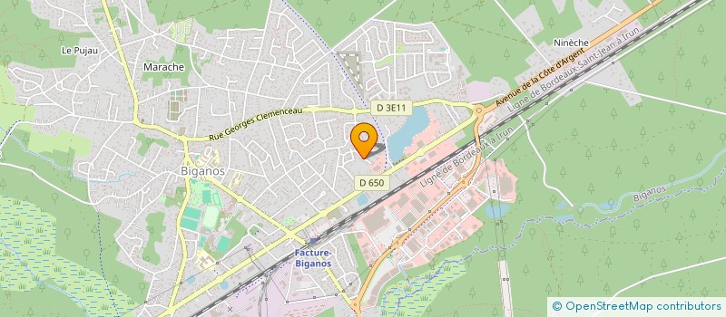 localisation de l'entreprise MONSIEUR PATRICK GUERIN  BIGANOS