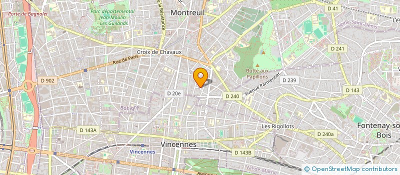 localisation de l'entreprise MONSIEUR PATRICK GUIDOT à MONTREUIL