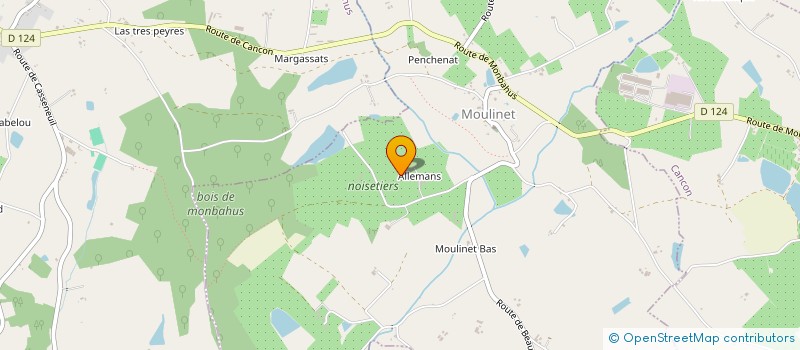 localisation de l'entreprise MONSIEUR PATRICK GUILBAUD  MOULINET