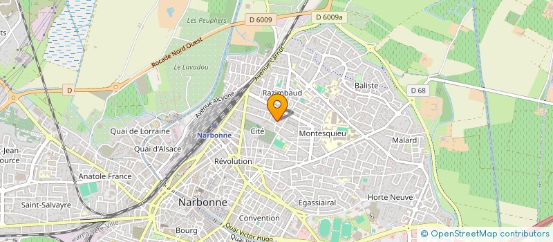 localisation de l'entreprise MONSIEUR PATRICK GUILBERT  NARBONNE