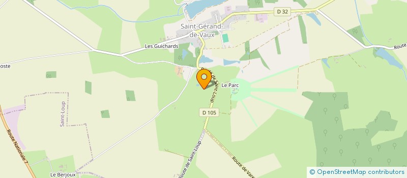 localisation de l'entreprise MONSIEUR PATRICK GUILBERT à SAINT-GERAND-DE-VAUX