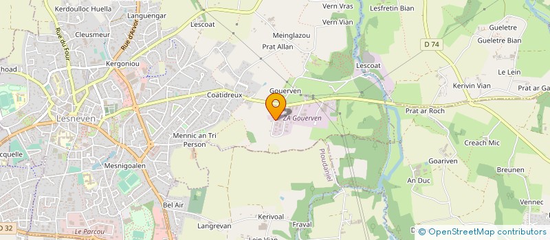 localisation de l'entreprise MONSIEUR PATRICK GUILLET à LESNEVEN