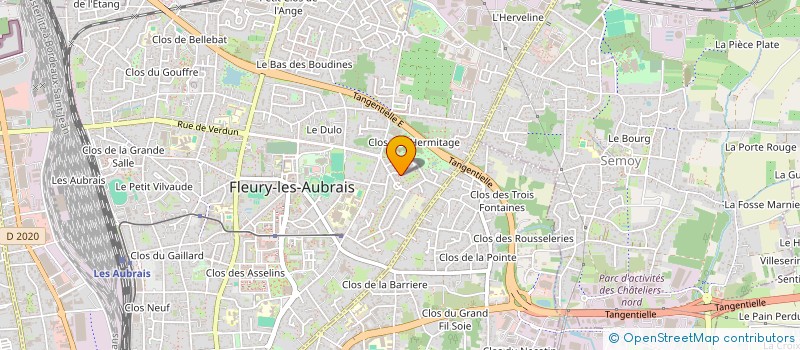localisation de l'entreprise MONSIEUR PATRICK GUILLON à FLEURY-LES-AUBRAIS