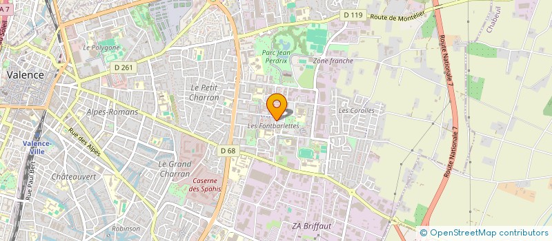 localisation de l'entreprise MONSIEUR PATRICK GUILLOU  VALENCE