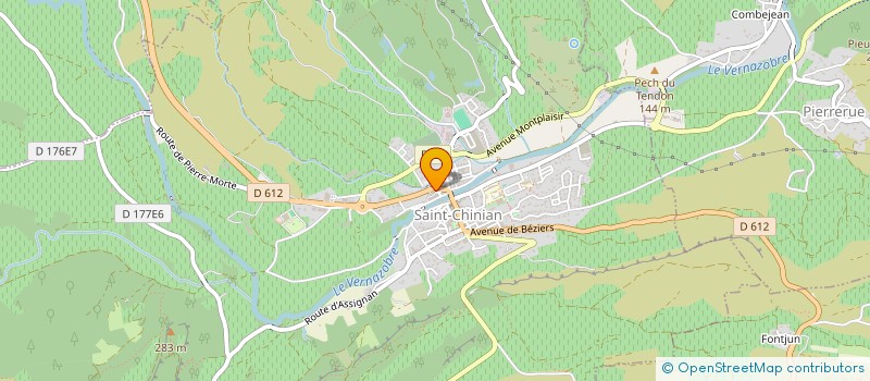 localisation de l'entreprise MONSIEUR PATRICK GUIRAUD  SAINT-CHINIAN