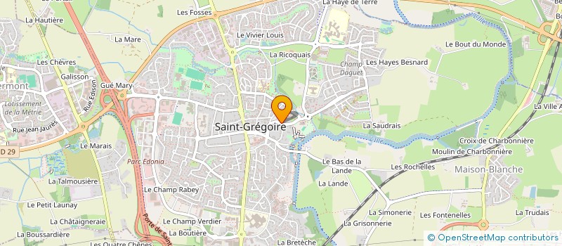 localisation de l'entreprise MONSIEUR PATRICK GUIVARC H à SAINT-GREGOIRE