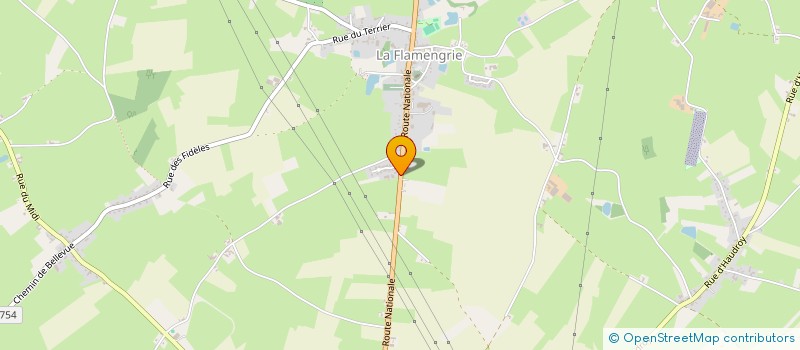 localisation de l'entreprise MONSIEUR PATRICK HACHIN  LA FLAMENGRIE