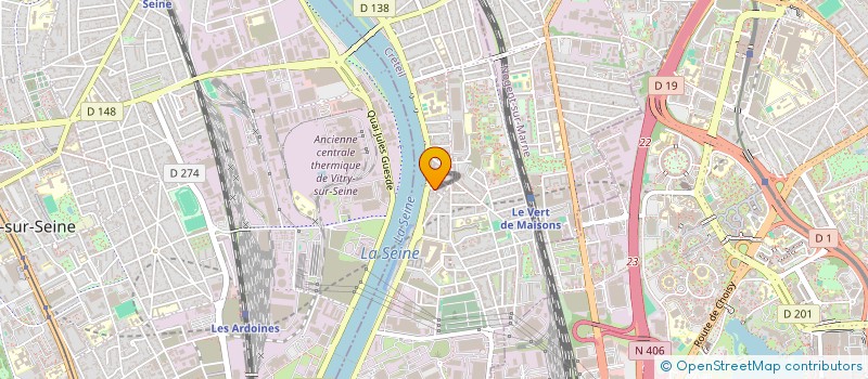 localisation de l'entreprise MONSIEUR PATRICK HAMELIN  ALFORTVILLE