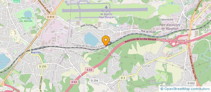 localisation de l'entreprise MONSIEUR PATRICK HARRINGTON  ANGLET