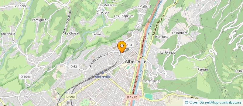 localisation de l'entreprise MONSIEUR PATRICK HARY  ALBERTVILLE