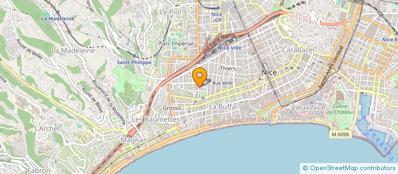 localisation de l'entreprise MONSIEUR PATRICK HASSON à NICE