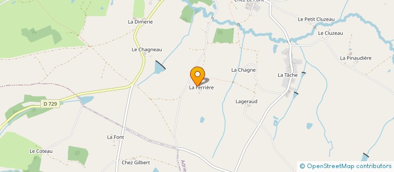 localisation de l'entreprise MONSIEUR PATRICK HEBRAS  ADRIERS