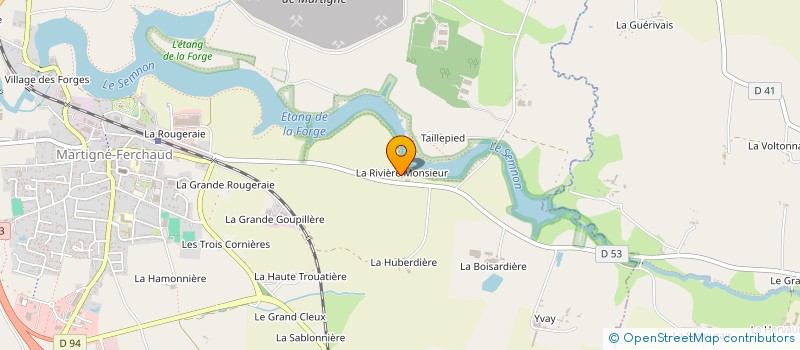 localisation de l'entreprise MONSIEUR PATRICK HENRY à MARTIGNE-FERCHAUD