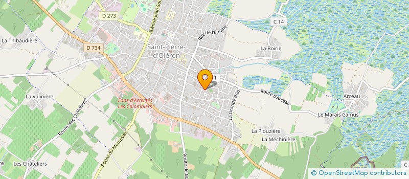 localisation de l'entreprise MONSIEUR PATRICK HERBE  SAINT-PIERRE-D'OLERON