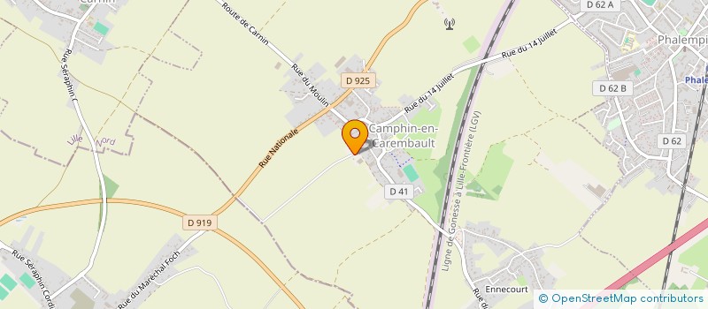 localisation de l'entreprise MONSIEUR PATRICK HERMANT à CAMPHIN-EN-CAREMBAULT