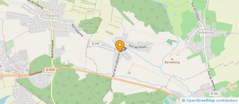 localisation de l'entreprise MONSIEUR PATRICK HERTLEIN  TENTELING