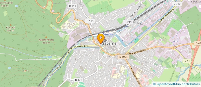 localisation de l'entreprise MONSIEUR PATRICK HERTRICH  SAVERNE