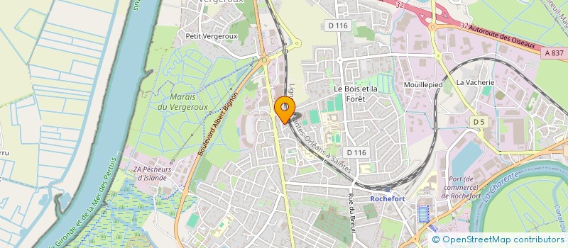 localisation de l'entreprise MONSIEUR PATRICK HERVE  ROCHEFORT