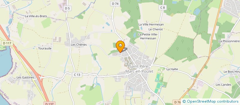 localisation de l'entreprise MONSIEUR PATRICK HERVE  SAINT-PERE-MARC-EN-POULET