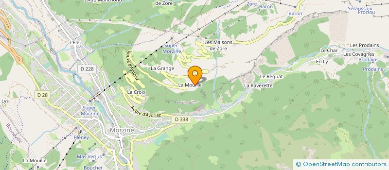 localisation de l'entreprise MONSIEUR PATRICK HIRAUT à MORZINE