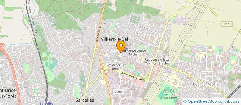 localisation de l'entreprise MONSIEUR PATRICK HOMERE  VILLIERS-LE-BEL