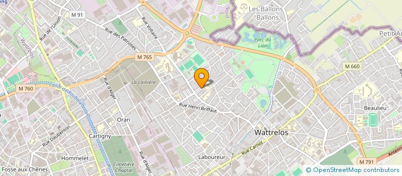 localisation de l'entreprise MONSIEUR PATRICK HOORENS à WATTRELOS