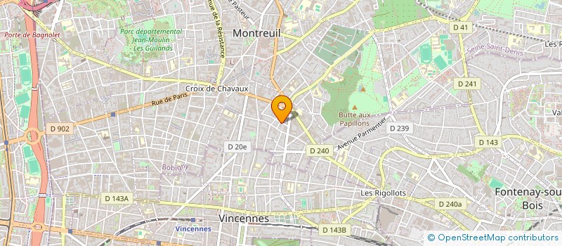 localisation de l'entreprise MONSIEUR PATRICK HOREL à MONTREUIL