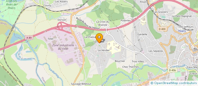 localisation de l'entreprise MONSIEUR PATRICK HORN  THIERS