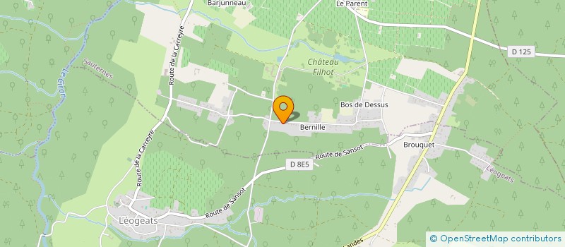 localisation de l'entreprise MONSIEUR PATRICK HOSPITAL  SAUTERNES