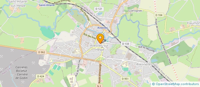 localisation de l'entreprise MONSIEUR PATRICK HOUSSIERE  AVESNES-SUR-HELPE